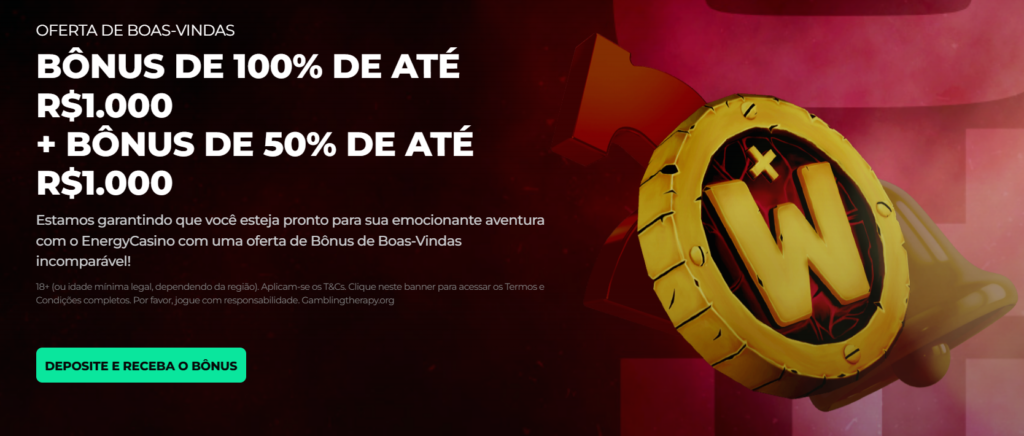 Bônus de Boas-vindas - Energy Casino