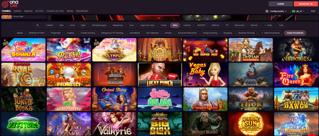 Onabet Casino – Seção de Caça-Níqueis