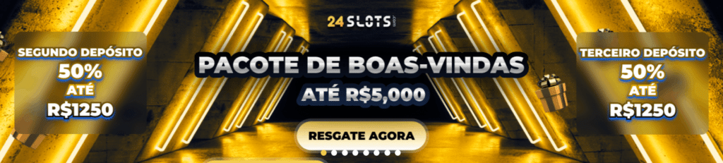 Pacote de bônus de boas-vindas - 24Slots Casino 