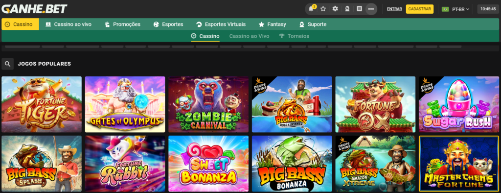 Ganhe.bet Casino – Seção de Caça-Níqueis