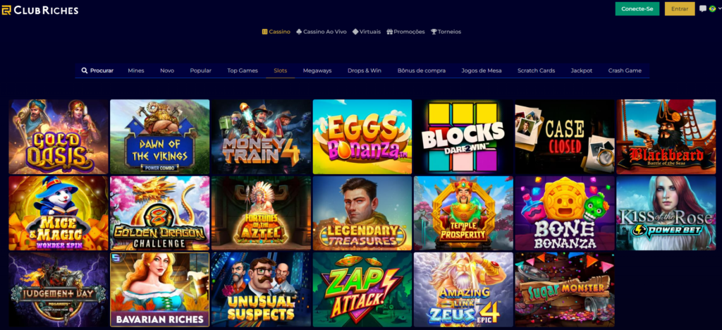 Club Riches Casino – Seção de Caça-Níqueis