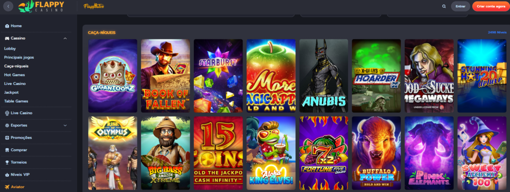 Flappy Casino – Seção de Caça-Níqueis