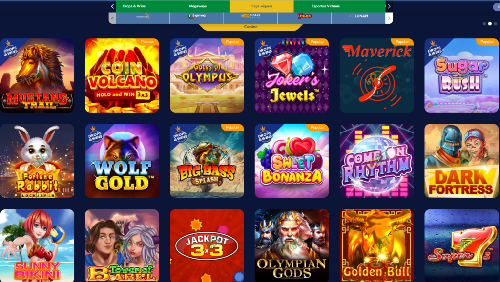 in2Bet Casino – Seção de Caça-Níqueis