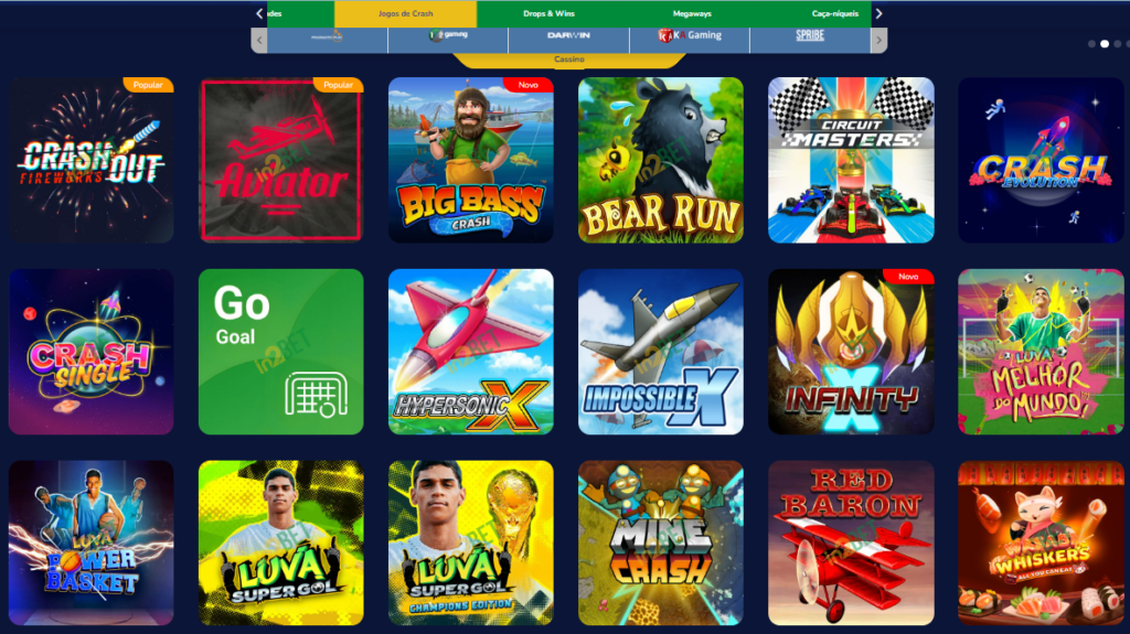 in2Bet Casino – Seção de Jogos Crash