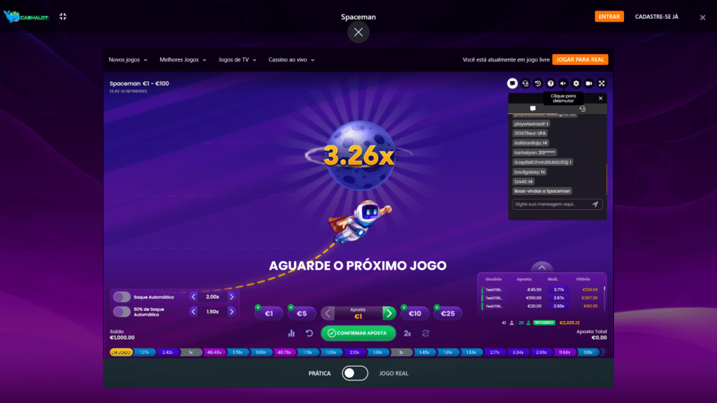 Seção de Jogos Crash - Cashalot Casino