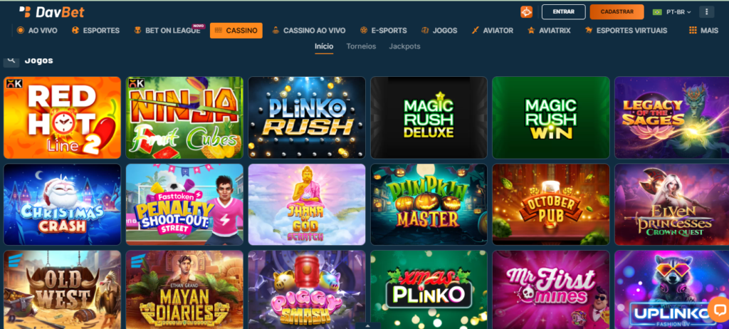 Seção de jogos crash - Davbet Casino