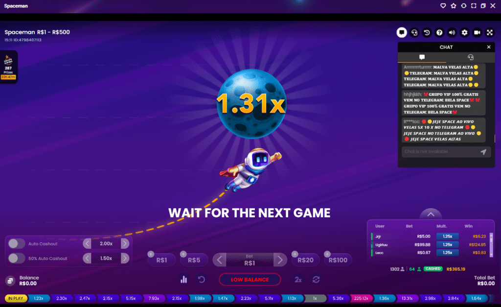 Seção de Jogos Crash - Betplays Casino