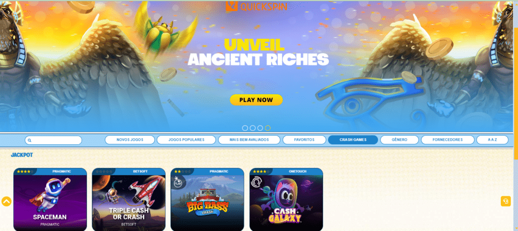 Seção de jogos crash - LuckyBulls Casino