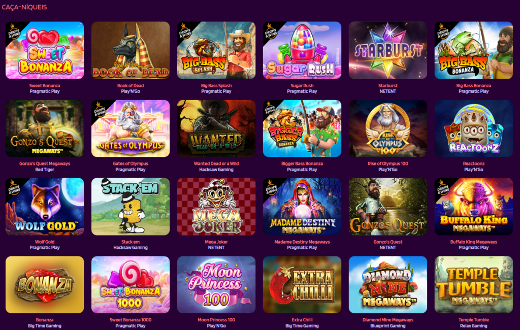 Seção de Jogos de Caça-Níqueis - Slot Paradise