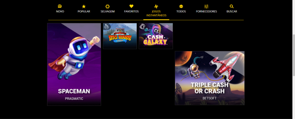 Seção de jogos crash - B-bets Casino