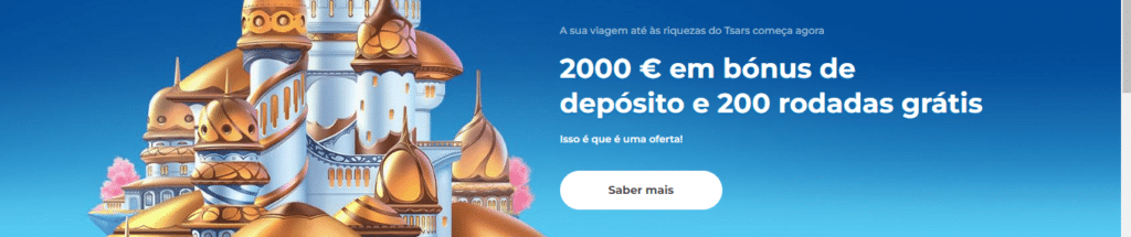 Pacote de boas-vindas - Tsars Casino