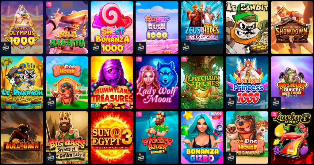 Seção de Jogos de Caça-Níqueis - Gizbo Casino