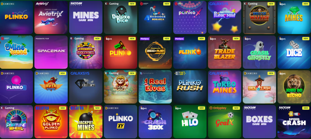 Seção de Jogos Crash - Rioplay Casino